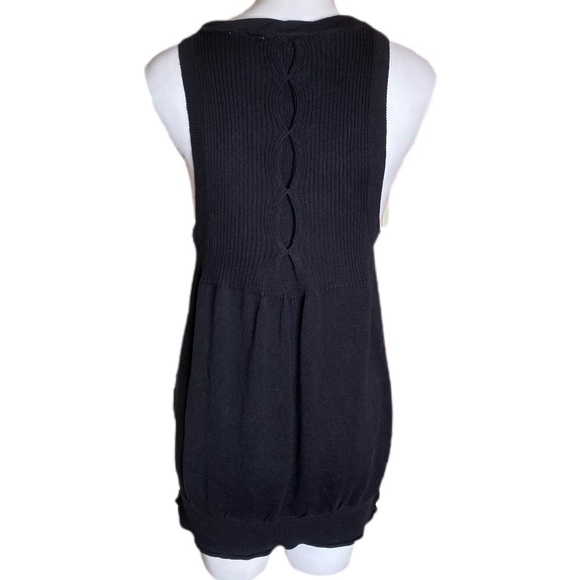 Anthropologie Moth Slouchy Twisty Sweater Black - Picture 4 of 8